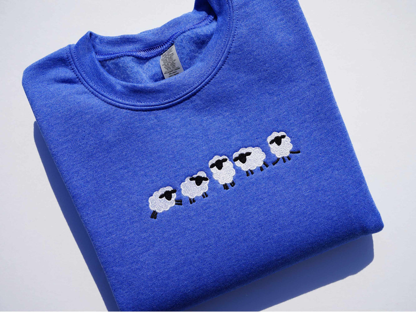 Sheep Embroidered Sweatshirt
