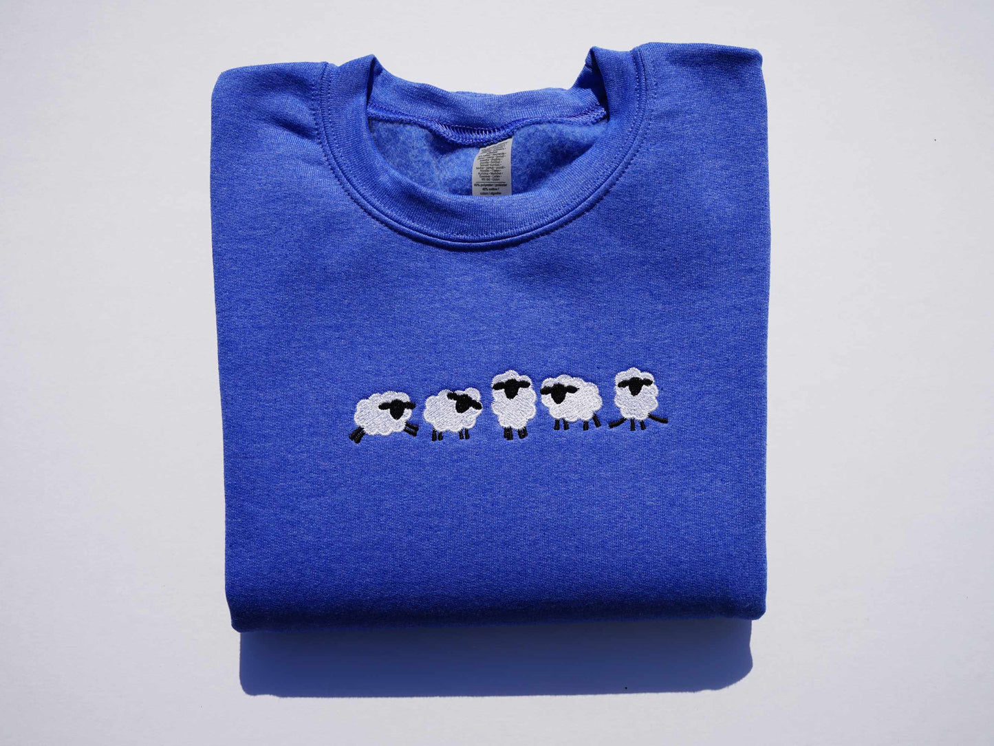 Sheep Embroidered Sweatshirt