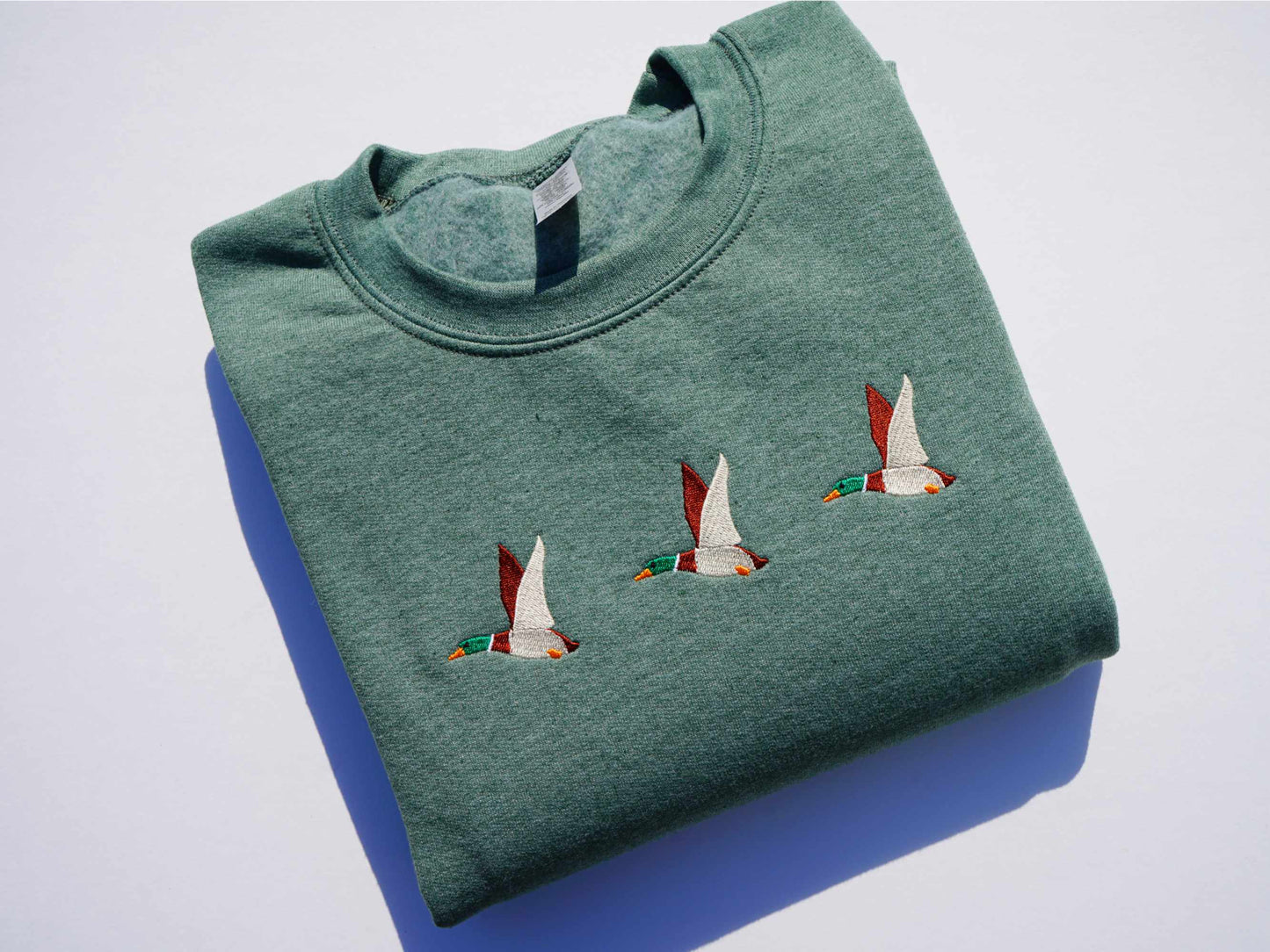 Flying Mallards Embroidered Sweatshirt