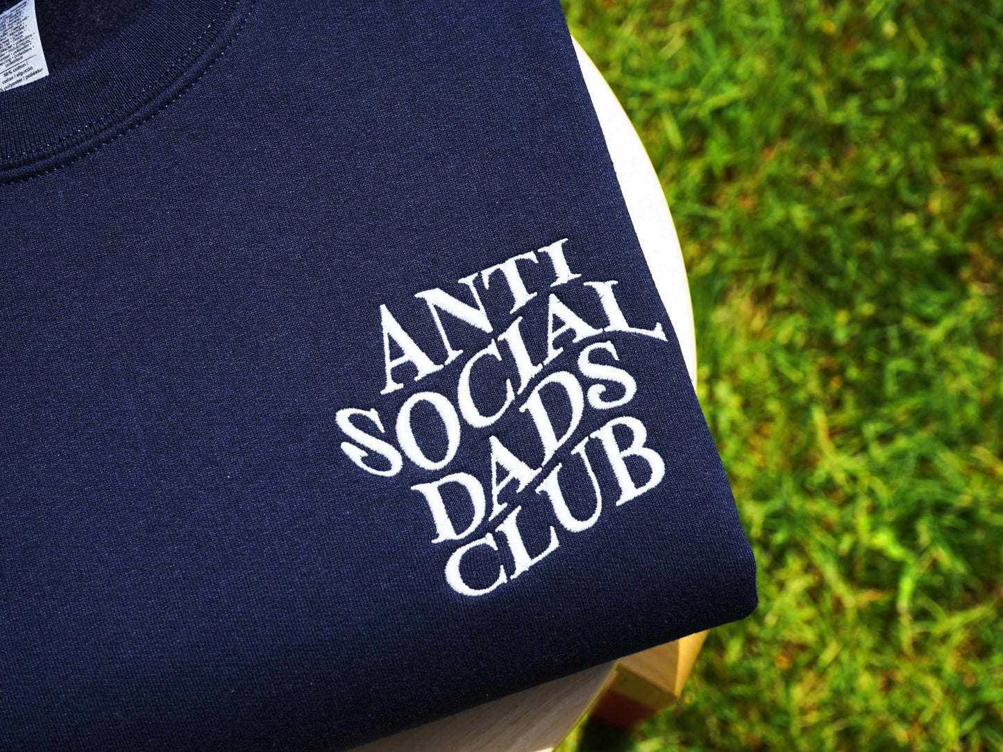 Anti Social Dad's Club Embroidered Sweatshirt