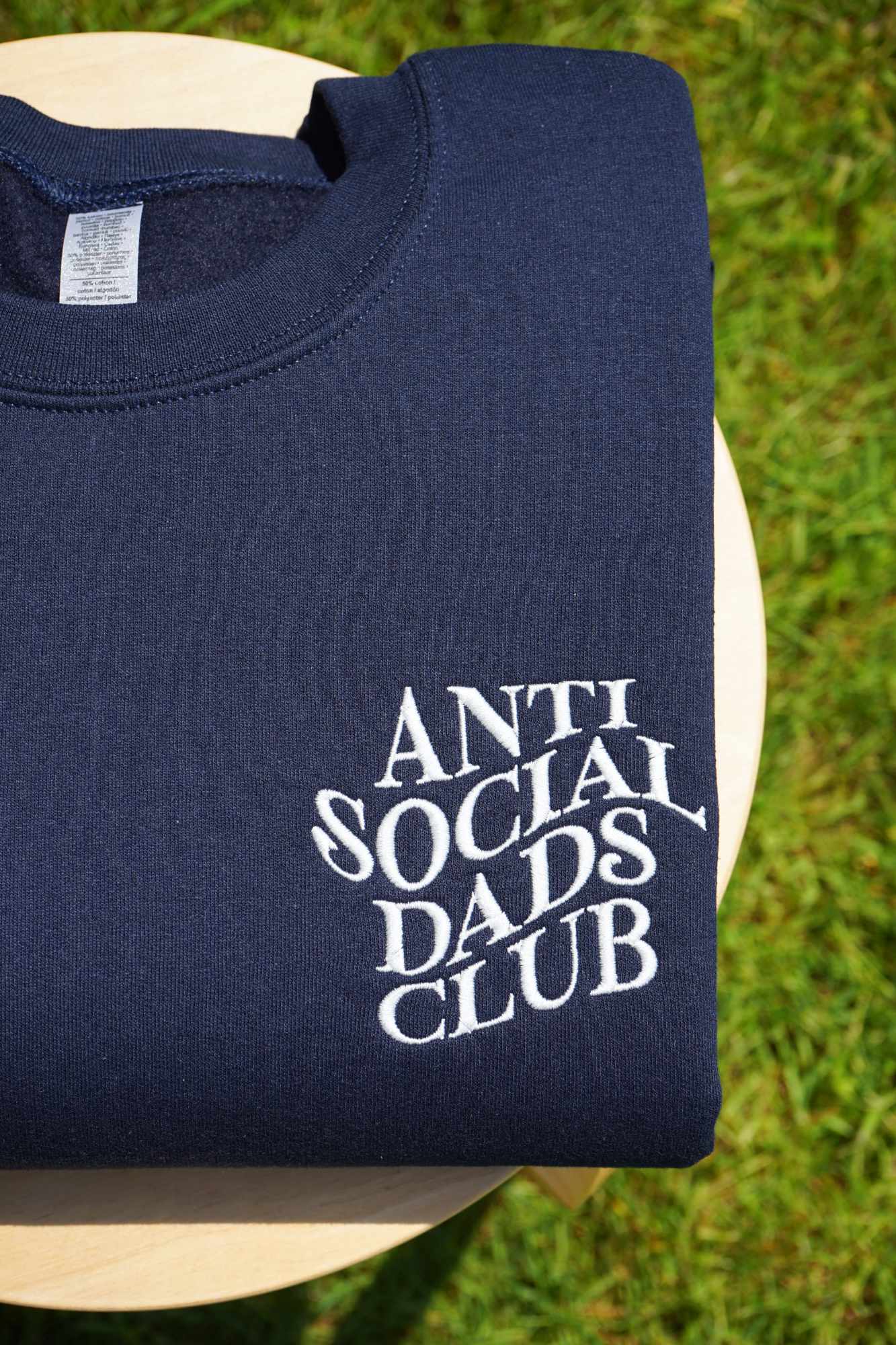 Anti Social Dad's Club Embroidered Sweatshirt