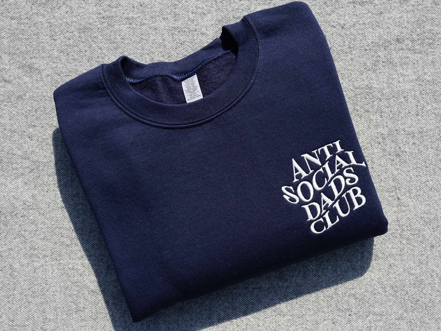 Anti Social Dad's Club Embroidered Sweatshirt