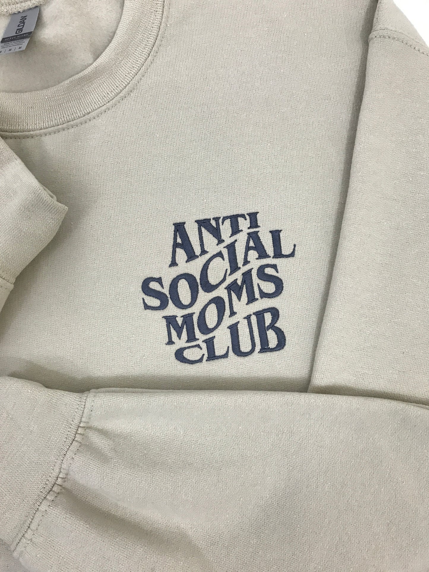 Anti Social Mom's Club Embroidered Sweatshirt