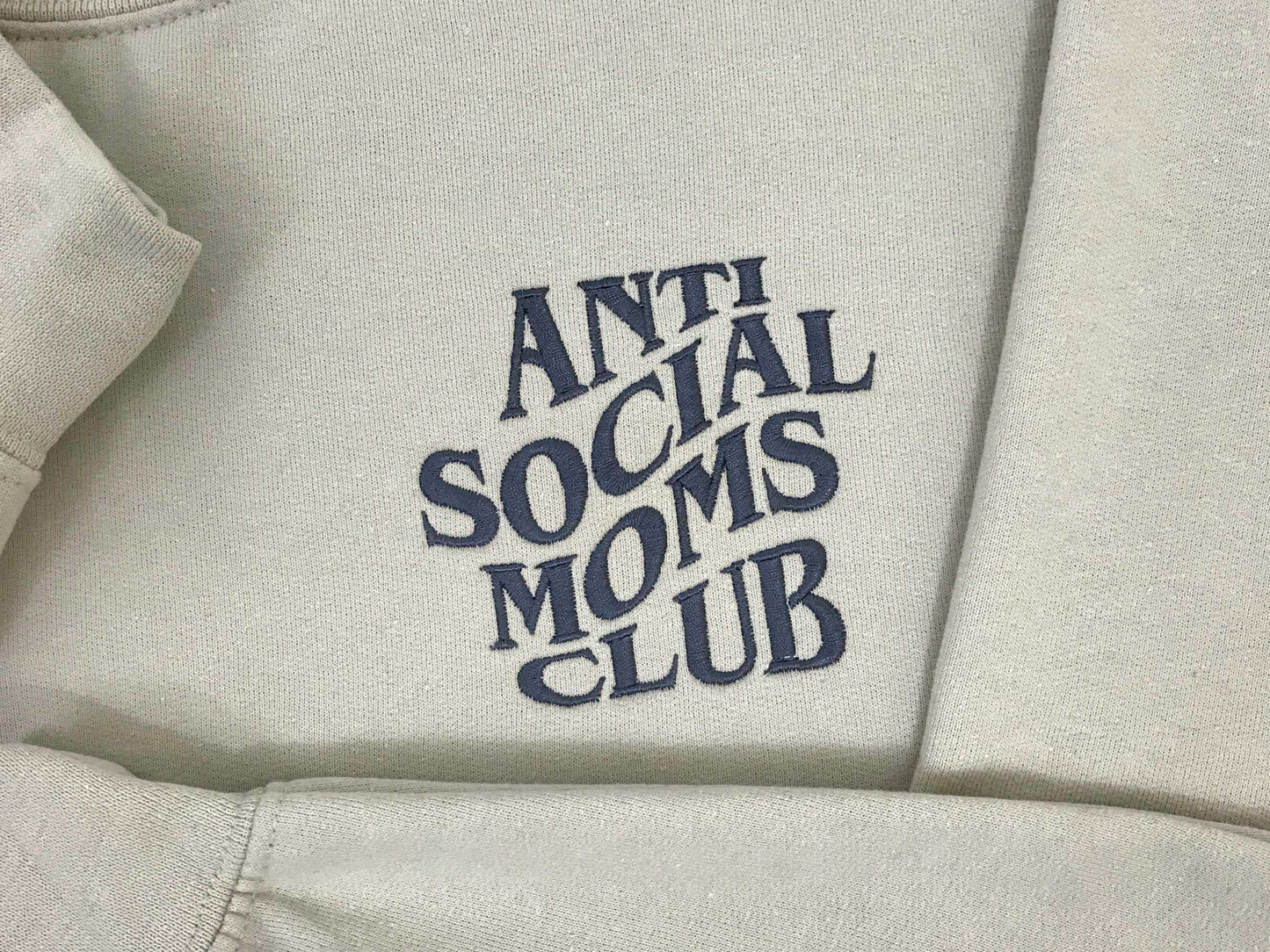 Anti Social Mom's Club Embroidered Sweatshirt