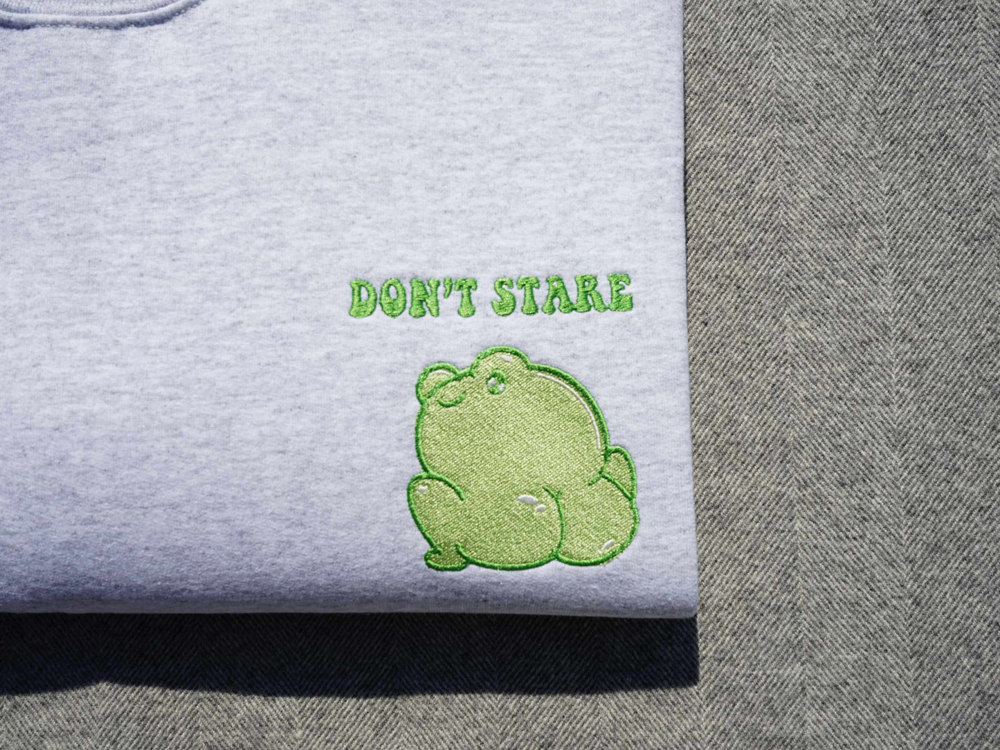 Cheeky Frog Embroidered Sweatshirt