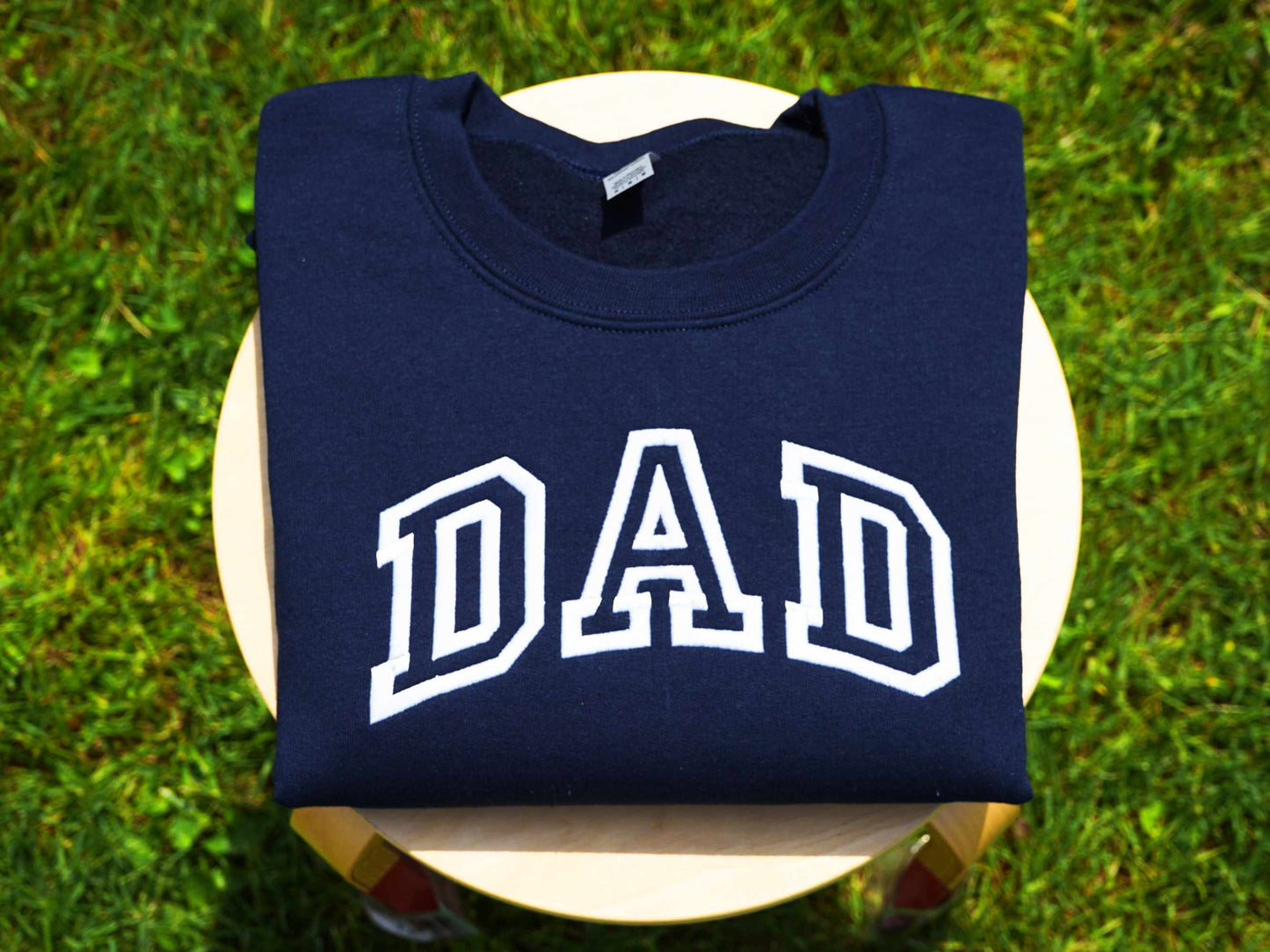 Custom Collegiate Dad Embroidered Sweatshirt