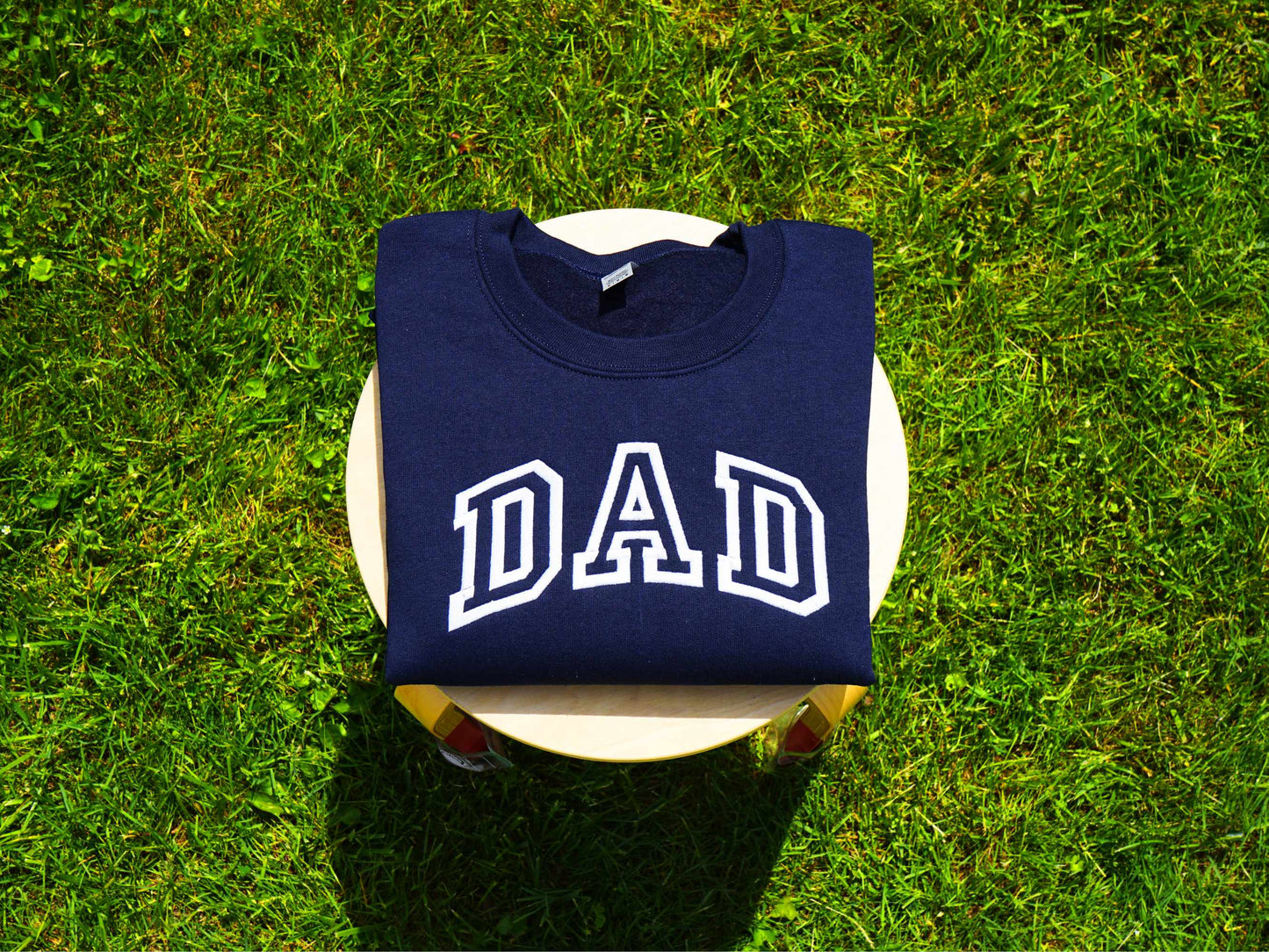 Custom Collegiate Dad Embroidered Sweatshirt