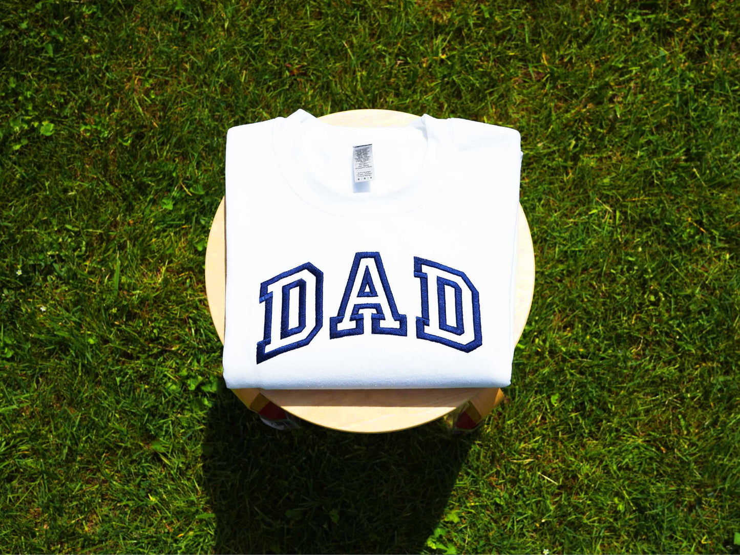 Custom Collegiate Dad Embroidered Sweatshirt