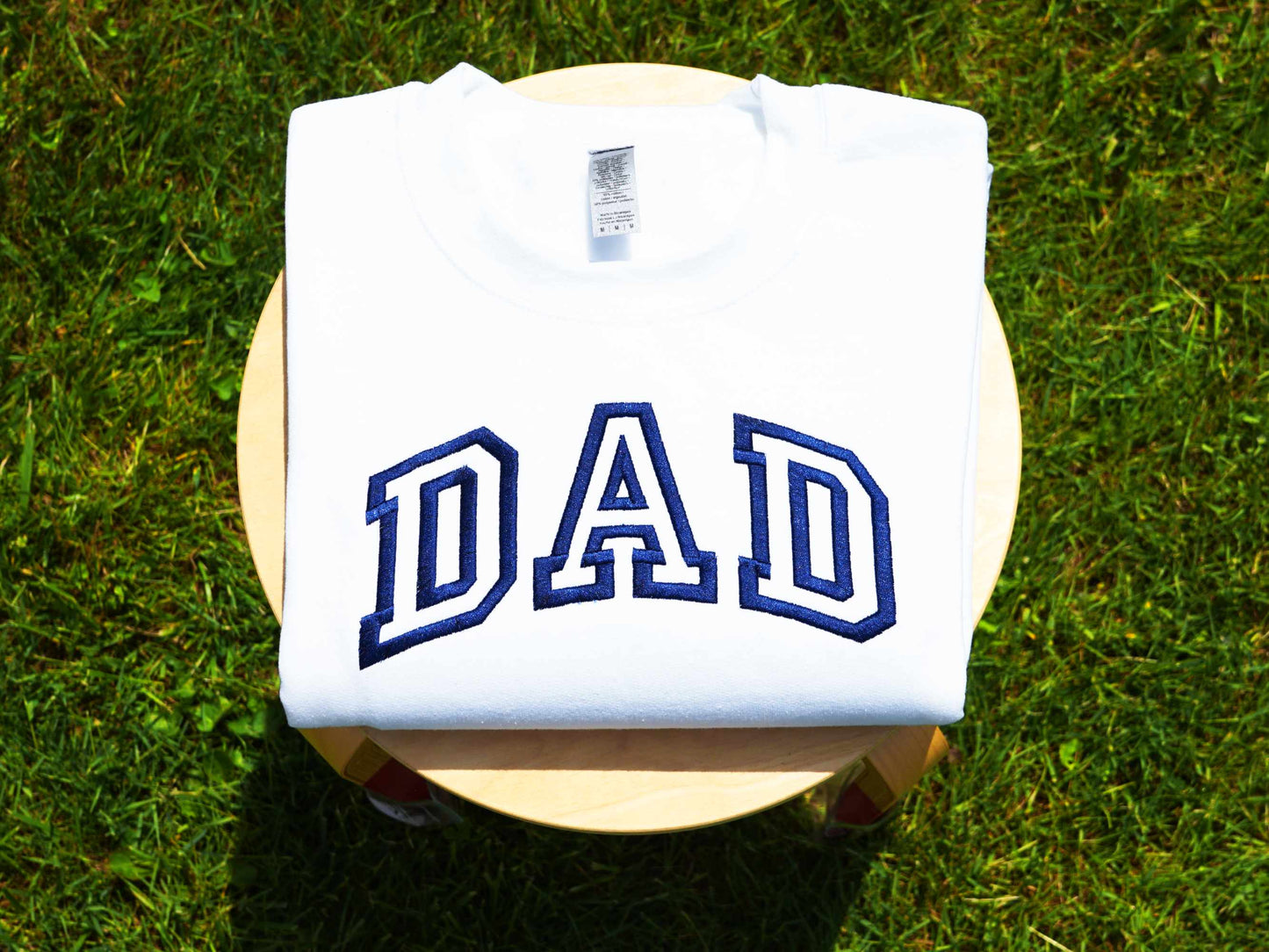 Custom Collegiate Dad Embroidered Sweatshirt