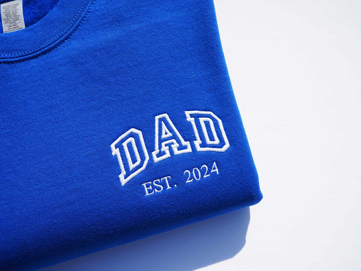 Custom Collegiate Dad Embroidered Sweatshirt