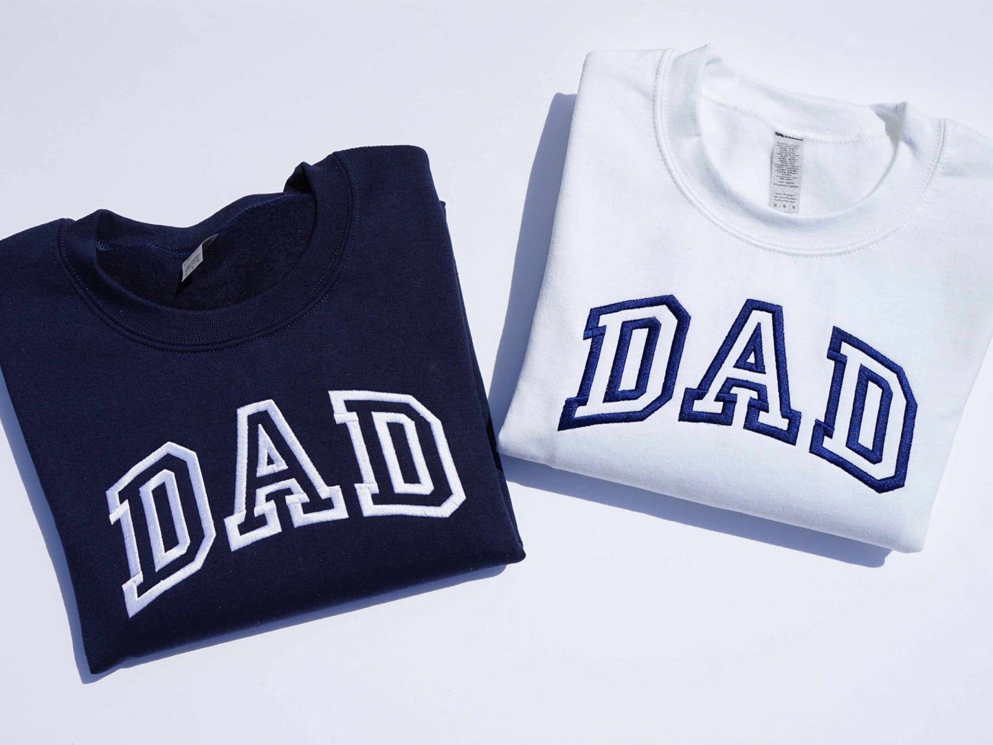 Custom Collegiate Dad Embroidered Sweatshirt