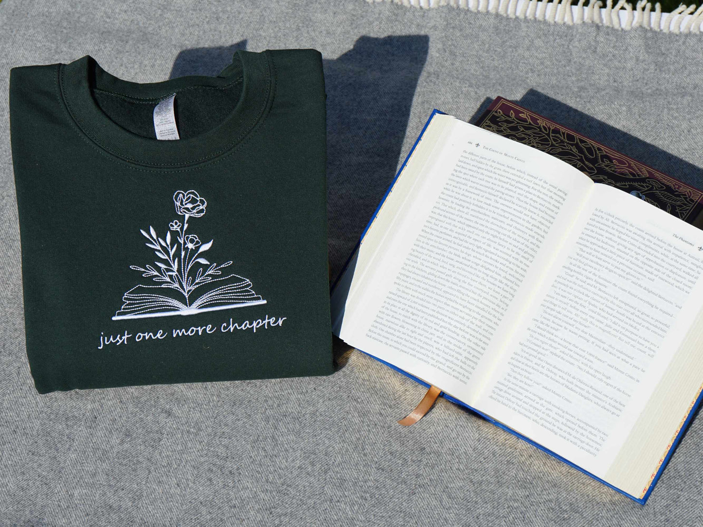 Just One More Chapter Embroidered Sweatshirt