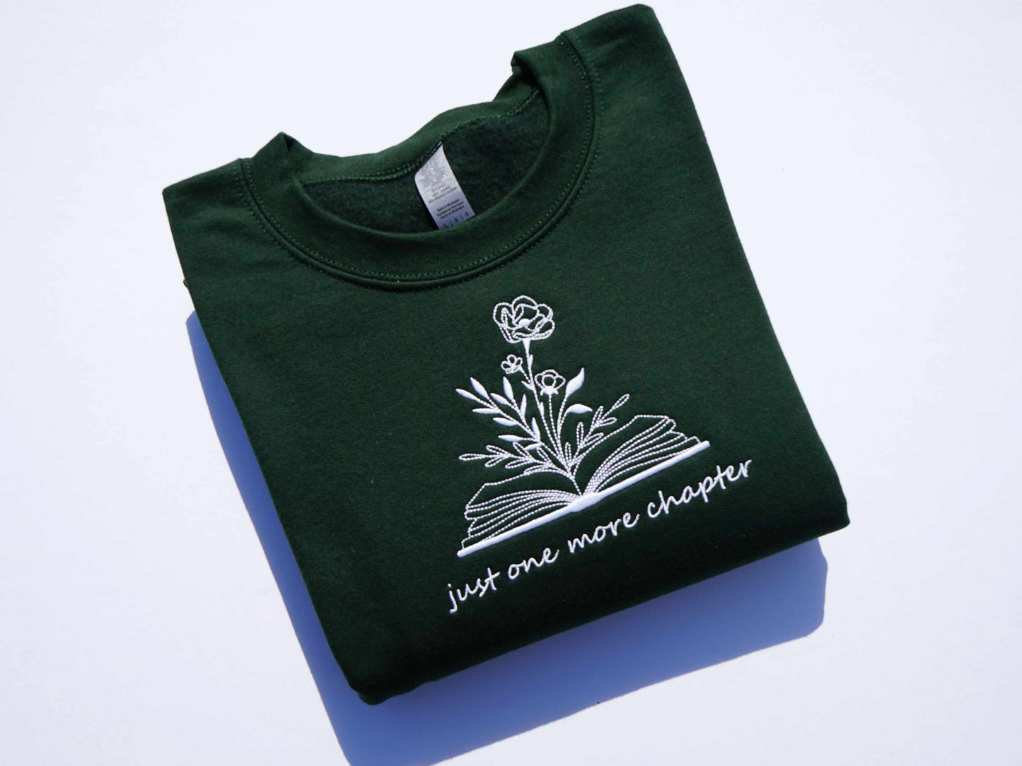 Just One More Chapter Embroidered Sweatshirt