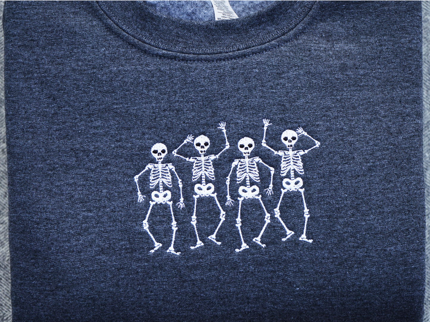 Dancing Skeletons Embroidered Sweatshirt