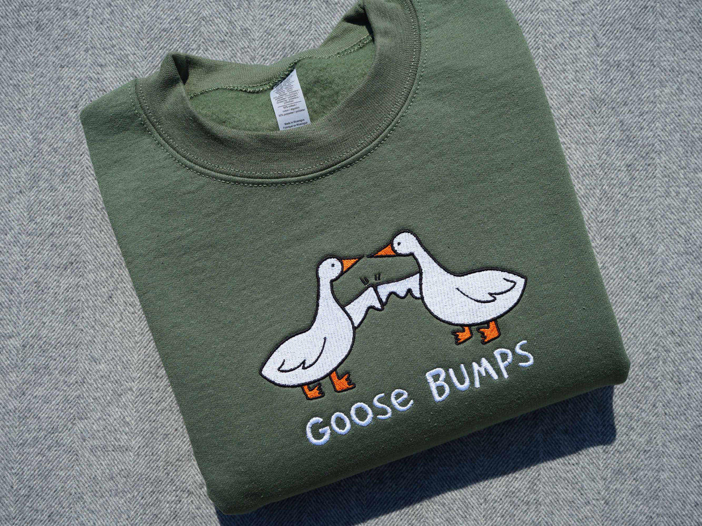 Goose Bumps Embroidered Sweatshirt