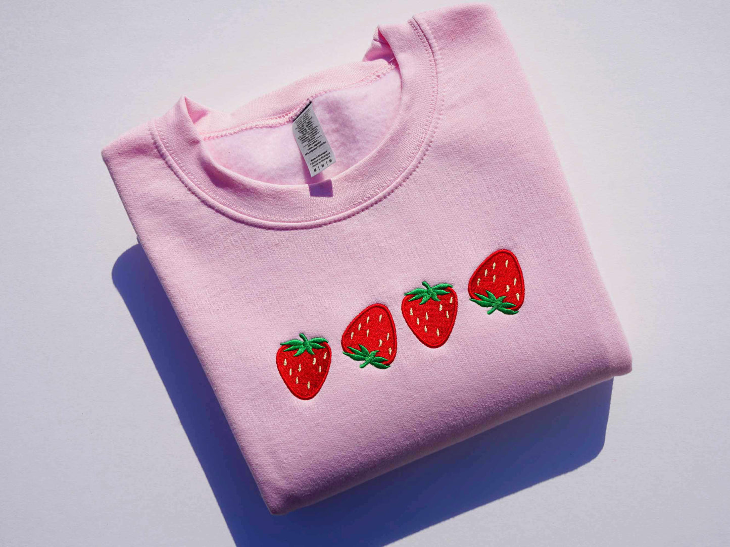 Strawberries Embroidered Sweatshirt