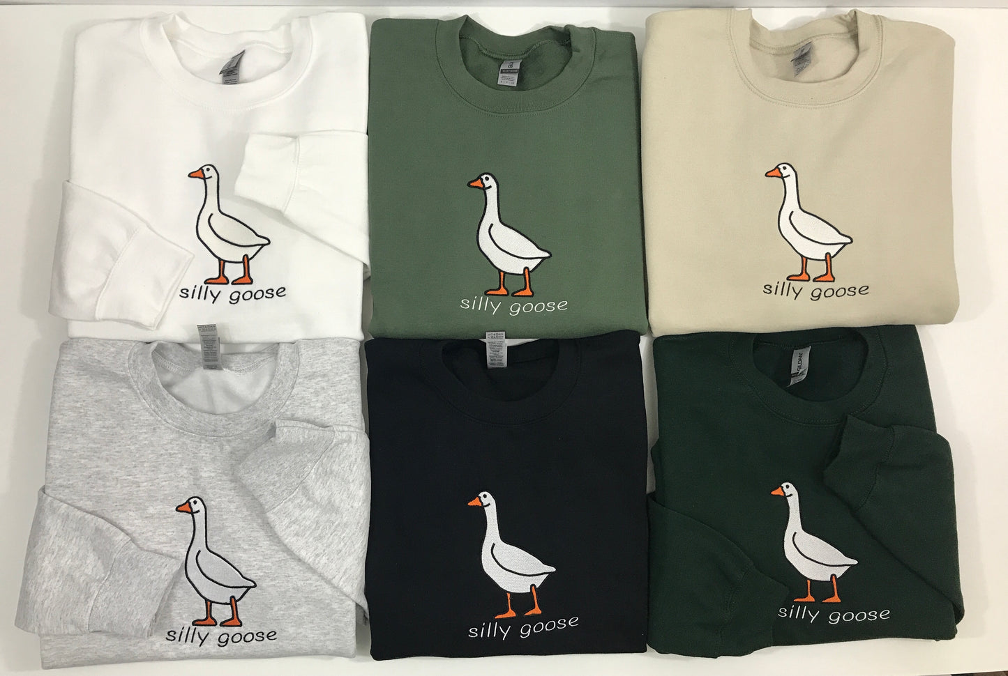 Silly Goose Embroidered Sweatshirt