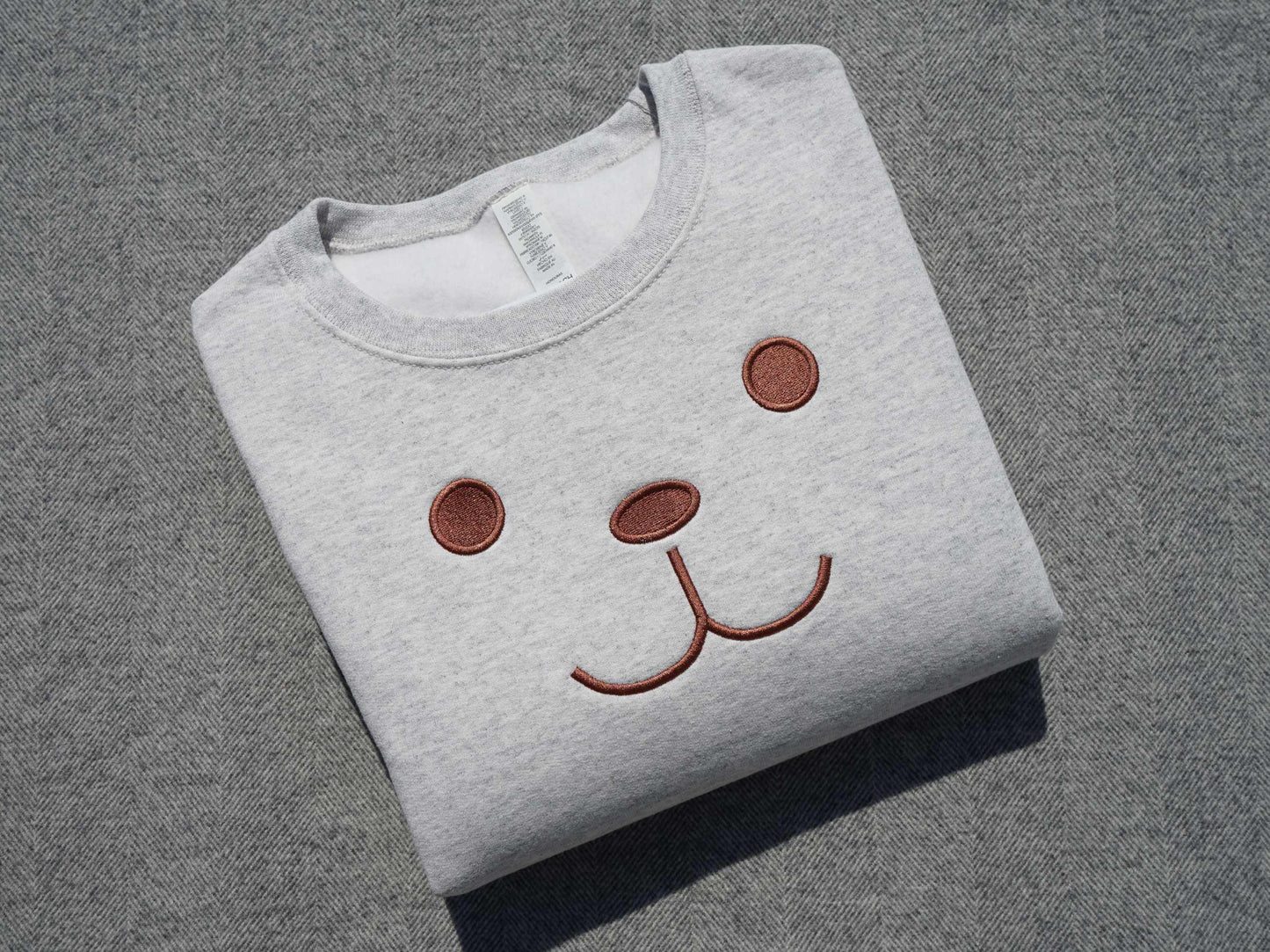 Teddy Bear Embroidered Sweatshirt