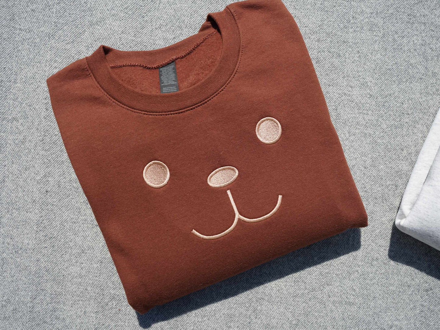 Teddy Bear Embroidered Sweatshirt