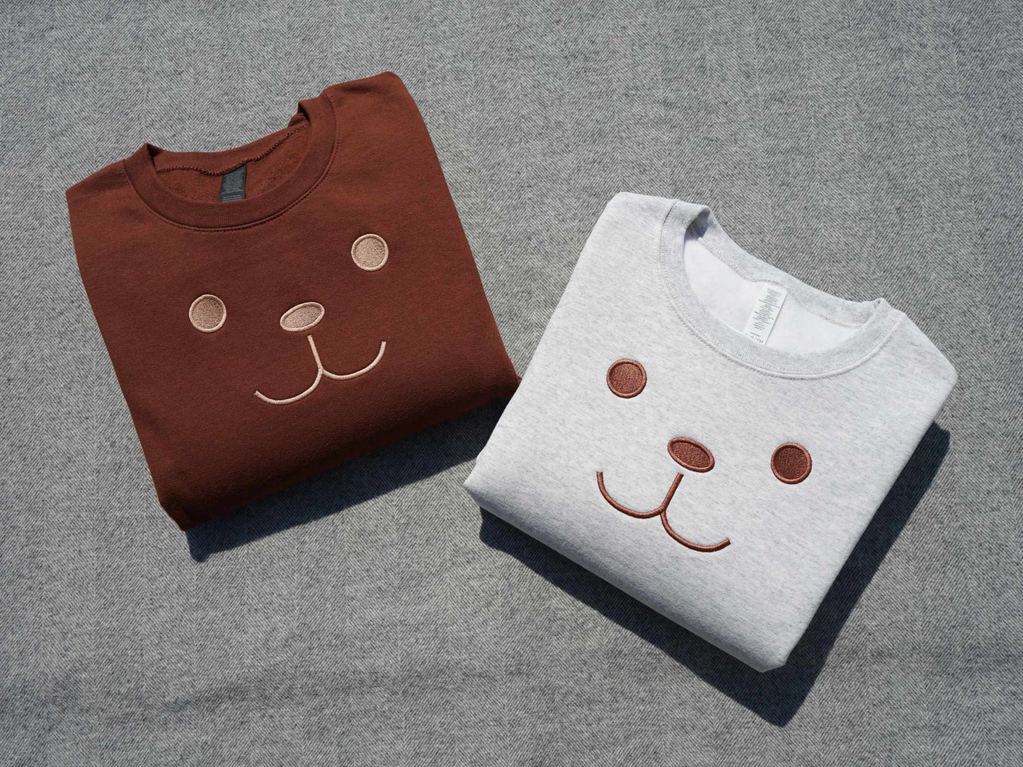 Teddy Bear Embroidered Sweatshirt