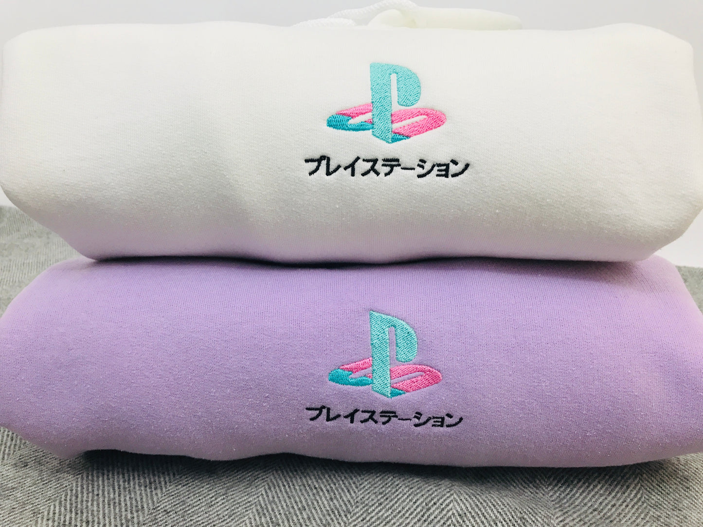 Vaporwave PS Logo Embroidered Hoodie