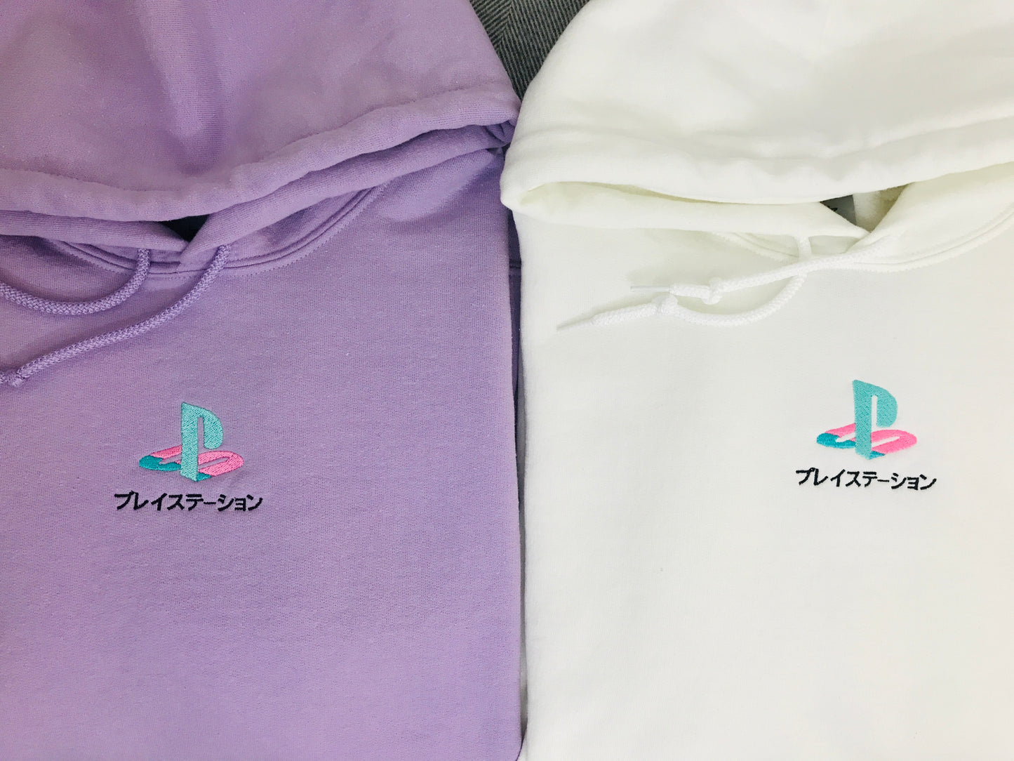 Vaporwave PS Logo Embroidered Hoodie