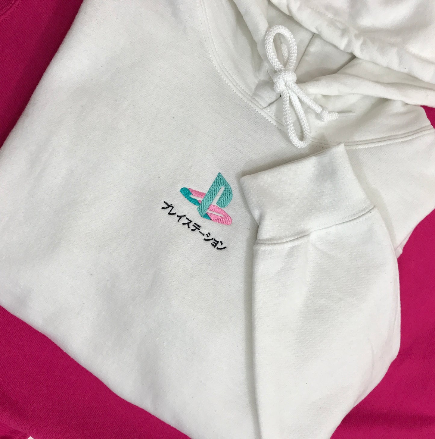 Vaporwave PS Logo Embroidered Hoodie